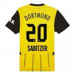Günstige Fußballtrikots Borussia Dortmund Sabitzer 20 Heimtrikot 2024-25 Kurzarm